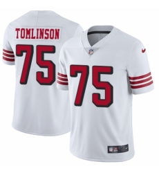 Youth Nike San Francisco 49ers #75 Laken Tomlinson Limited White Rush Vapor Untouchable NFL Jersey