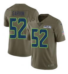 Youth Nike Seattle Seahawks #52 Terence Garvin Limited Olive 2017 Salute to Service NFL Jersey
