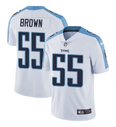Men's Nike Tennessee Titans #55 Jayon Brown White Vapor Untouchable Limited Player NFL Jersey