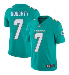 Men's Nike Miami Dolphins #7 Brandon Doughty Aqua Green Team Color Vapor Untouchable Limited Player NFL Jersey