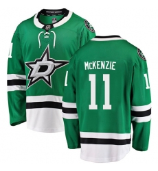 Youth Dallas Stars #11 Curtis McKenzie Authentic Green Home Fanatics Branded Breakaway NHL Jersey