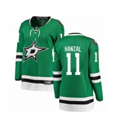 Women's Dallas Stars #11 Martin Hanzal Authentic Green Home Fanatics Branded Breakaway NHL Jersey