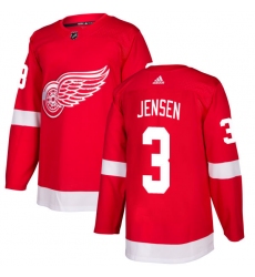 Men's Adidas Detroit Red Wings #3 Nick Jensen Authentic Red Home NHL Jersey