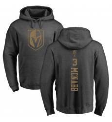 NHL Adidas Vegas Golden Knights #3 Brayden McNabb Charcoal One Color Backer Pullover Hoodie