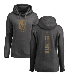NHL Women's Adidas Vegas Golden Knights #19 Reilly Smith Charcoal One Color Backer Pullover Hoodie