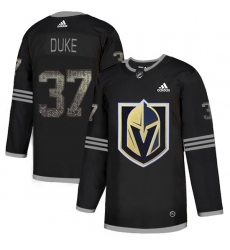 Men's Adidas Vegas Golden Knights #37 Reid Duke Black Authentic Classic Stitched NHL Jersey