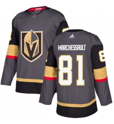 Youth Adidas Vegas Golden Knights #81 Jonathan Marchessault Authentic Gray Home NHL Jersey