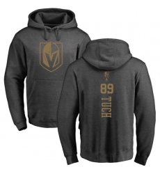 NHL Adidas Vegas Golden Knights #89 Alex Tuch Charcoal One Color Backer Pullover Hoodie