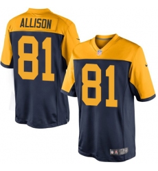 Youth Nike Green Bay Packers #81 Geronimo Allison Navy Blue Alternate Vapor Untouchable Elite Player NFL Jersey