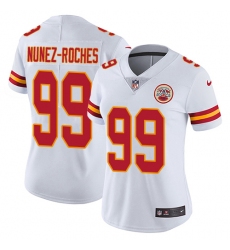 Women's Nike Kansas City Chiefs #99 Rakeem Nunez-Roches White Vapor Untouchable Limited Player NFL Jersey