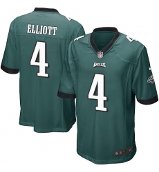 Men's Nike Philadelphia Eagles #4 Jake Elliott Game Midnight Green Team Color NFL Jersey