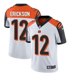 Youth Nike Cincinnati Bengals #12 Alex Erickson White Vapor Untouchable Elite Player NFL Jersey