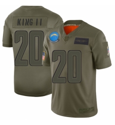 Youth Los Angeles Chargers #20 Desmond King Limited Camo 2019 Salute to Service Football Jersey