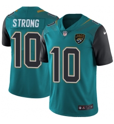 Youth Nike Jacksonville Jaguars #10 Jaelen Strong Teal Green Team Color Vapor Untouchable Limited Player NFL Jersey
