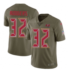 Youth Nike Tampa Bay Buccaneers #32 Jacquizz Rodgers Limited Olive 2017 Salute to Service NFL Jersey