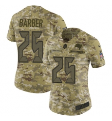 Women's Nike Tampa Bay Buccaneers #25 Peyton Barber Limited Camo 2018 Salute to Service NFL Jersey