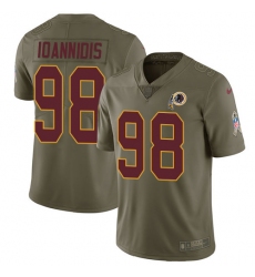 Youth Nike Washington Redskins #98 Matthew Ioannidis Limited Olive 2017 Salute to Service NFL Jersey