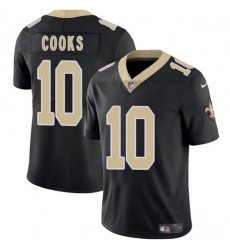 Men's New Orleans Saints #10 Brandin Cooks Black 2025 Vapor Limited Football Stitched Jersey