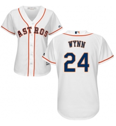 Women's Majestic Houston Astros #24 Jimmy Wynn Authentic White Home Cool Base MLB Jersey