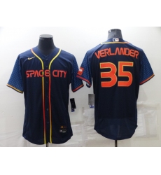 Men's Houston Astros #35 Justin Verlander Nike Navy 2022 City Connect Player Jersey