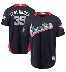 Men's Majestic Houston Astros #35 Justin Verlander Game Navy Blue American League 2018 MLB All-Star MLB Jersey