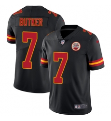 Men's Nike Kansas City Chiefs #7 Harrison Butker Limited Black Rush Vapor Untouchable NFL Jersey