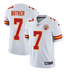Men's Nike Kansas City Chiefs #7 Harrison Butker White Vapor Untouchable Limited Player NFL Jersey