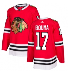 Men's Adidas Chicago Blackhawks #17 Lance Bouma Authentic Red Home NHL Jersey