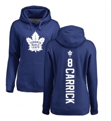 NHL Women's Adidas Toronto Maple Leafs #8 Connor Carrick Royal Blue Backer Pullover Hoodie