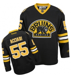 Men's Reebok Boston Bruins #55 Noel Acciari Authentic Black Third NHL Jersey
