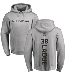 NHL Adidas Los Angeles Kings #38 Paul LaDue Ash Backer Pullover Hoodie