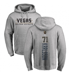 NHL Adidas Vegas Golden Knights #71 William Karlsson Gray Backer Pullover Hoodie