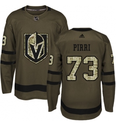 Men's Adidas Vegas Golden Knights #73 Brandon Pirri Authentic Green Salute to Service NHL Jersey