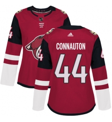 Women's Adidas Arizona Coyotes #44 Kevin Connauton Authentic Burgundy Red Home NHL Jersey
