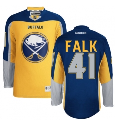 Youth Reebok Buffalo Sabres #41 Justin Falk Authentic Gold Third NHL Jersey