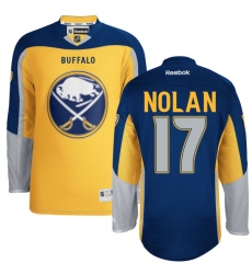 Youth Reebok Buffalo Sabres #17 Jordan Nolan Authentic Gold Third NHL Jersey