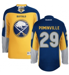 Women's Reebok Buffalo Sabres #29 Jason Pominville Authentic Gold Third NHL Jersey