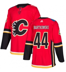 Men's Adidas Calgary Flames #44 Matt Bartkowski Authentic Red Home NHL Jersey