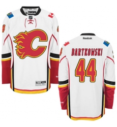 Men's Reebok Calgary Flames #44 Matt Bartkowski Authentic White Away NHL Jersey