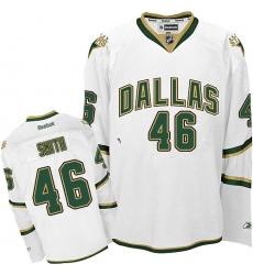Men's Reebok Dallas Stars #46 Gemel Smith Authentic White Third NHL Jersey