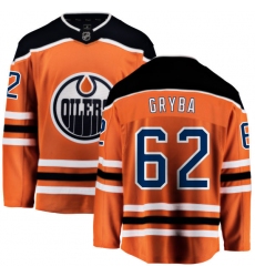 Men's Edmonton Oilers #62 Eric Gryba Fanatics Branded Orange Home Breakaway NHL Jersey