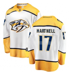 Youth Nashville Predators #17 Scott Hartnell Fanatics Branded White Away Breakaway NHL Jersey