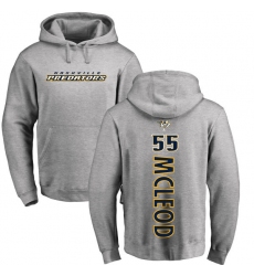 NHL Adidas Nashville Predators #55 Cody McLeod Ash Backer Pullover Hoodie