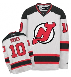 Women's Reebok New Jersey Devils #10 Jimmy Hayes Authentic White Away NHL Jersey