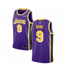 Women's Los Angeles Lakers #9 Luol Deng Authentic Purple Basketball Jerseys - Icon Edition