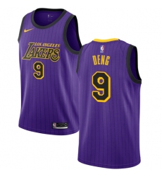 Women's Nike Los Angeles Lakers #9 Luol Deng Swingman Purple NBA Jersey - City Edition