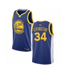 Youth Golden State Warriors #34 Shaun Livingston Swingman Royal Blue 2019 Basketball Finals Bound Basketball Jersey - Icon Edition