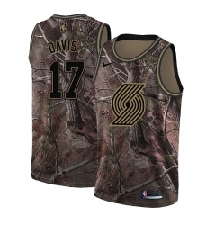 Men's Nike Portland Trail Blazers #17 Ed Davis Swingman Camo Realtree Collection NBA Jersey