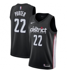 Men's Nike Washington Wizards #22 Otto Porter Swingman Black NBA Jersey - City Edition
