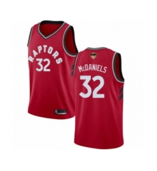 Youth Toronto Raptors #32 KJ McDaniels Swingman Red 2019 Basketball Finals Bound Jersey - Icon Edition